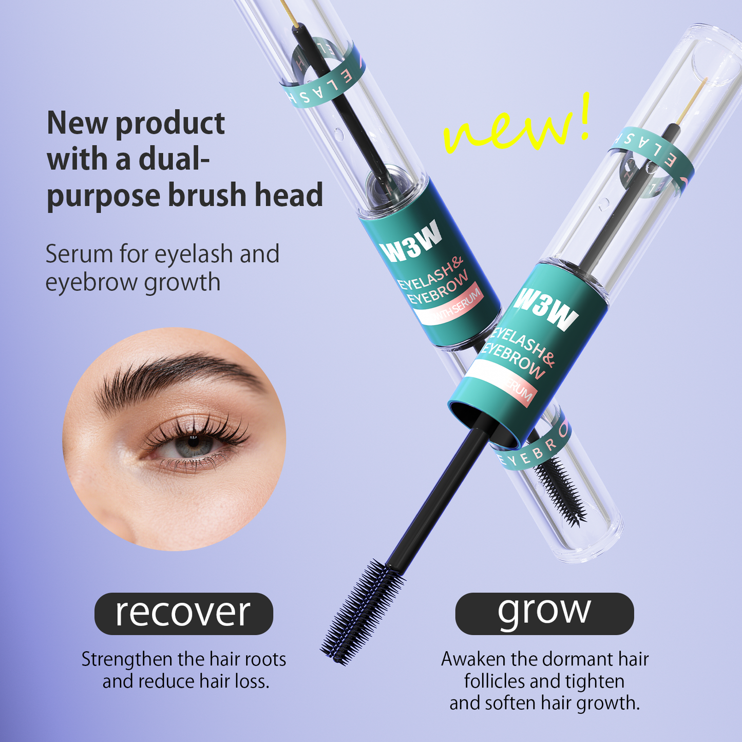 GLOWORAH™ | W3W EYELASHES + EYEBROW SERUM